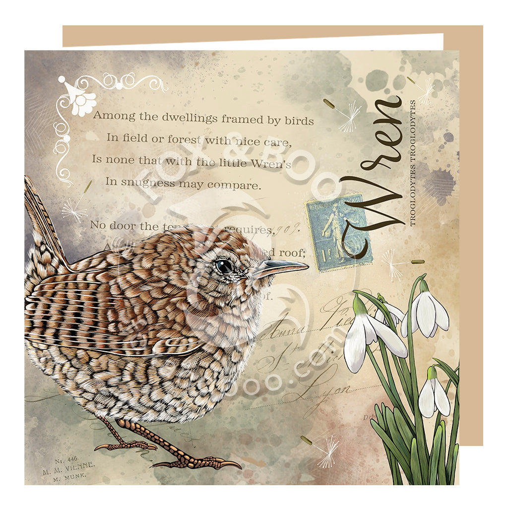 ‘Victoria’s Attic’ Wren Greeting Card