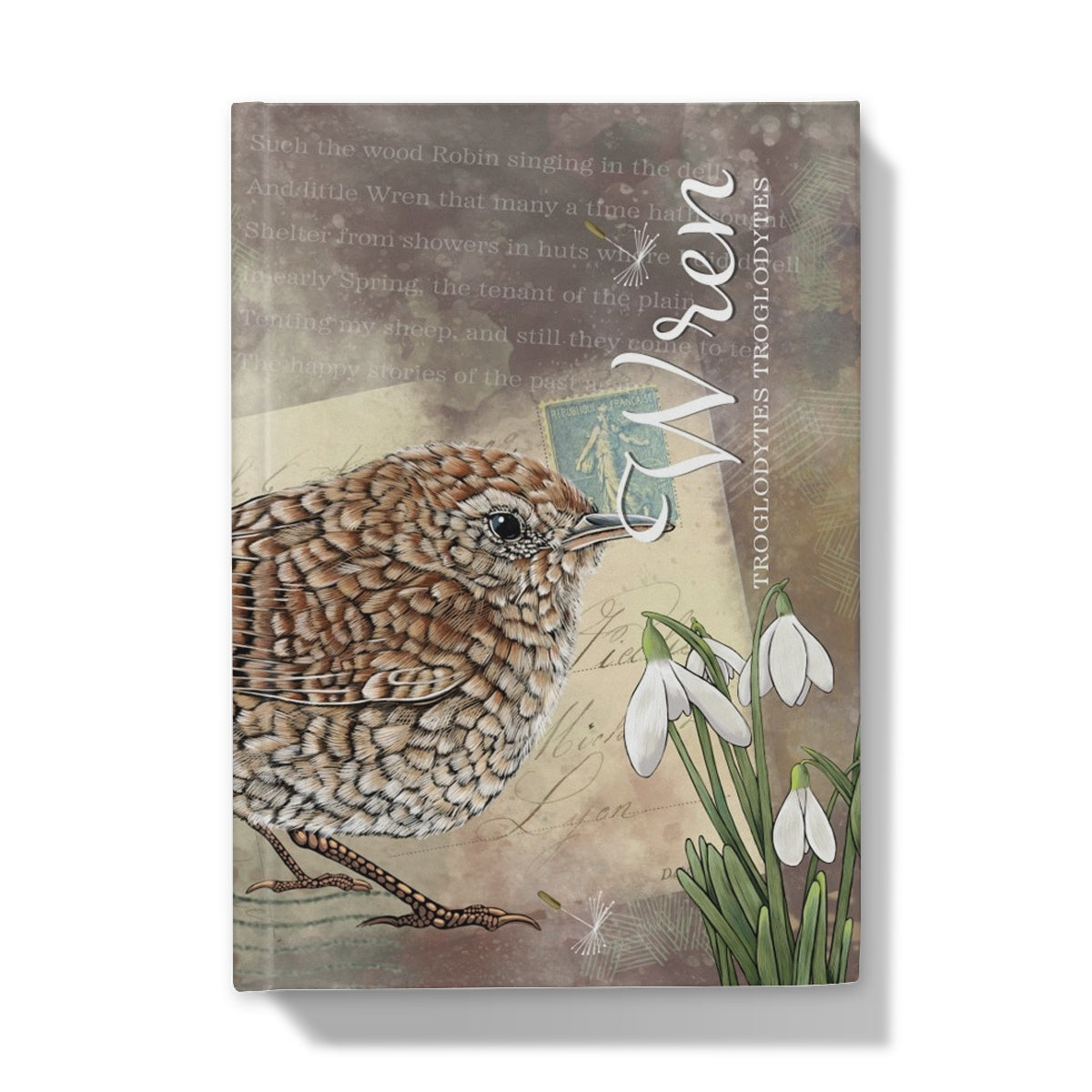 Vintage Style Wren Hardback Journal