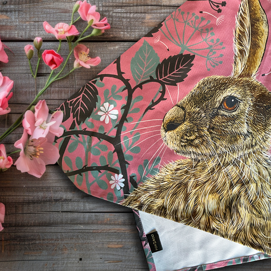 British-made Hare Tea Towel
