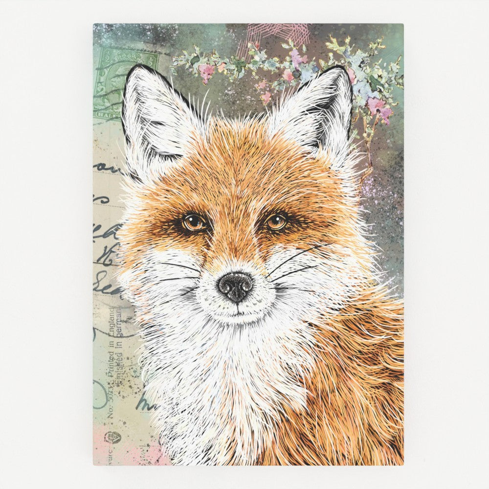Vintage Style Fox Hardback Journal
