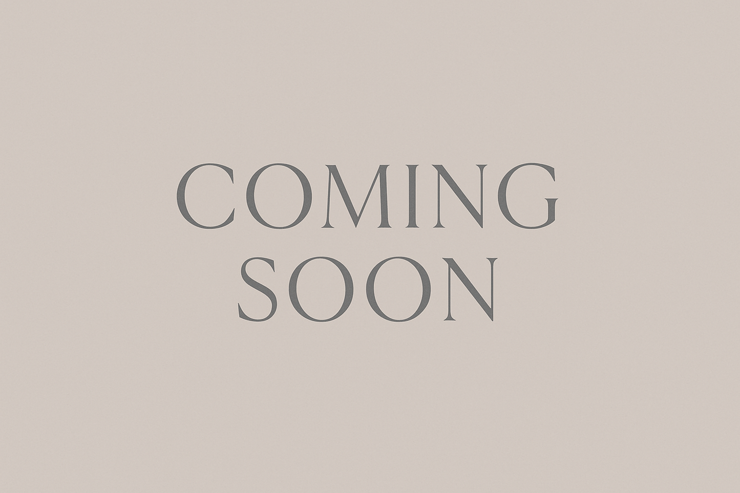 Simple text only taupe and grey colours