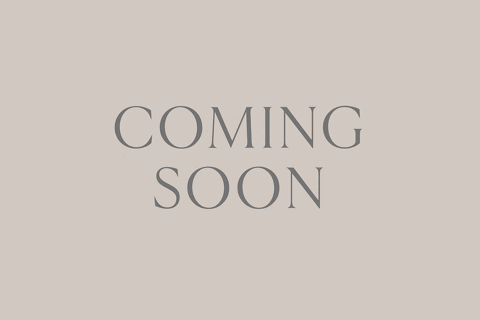 Simple text only taupe and grey colours