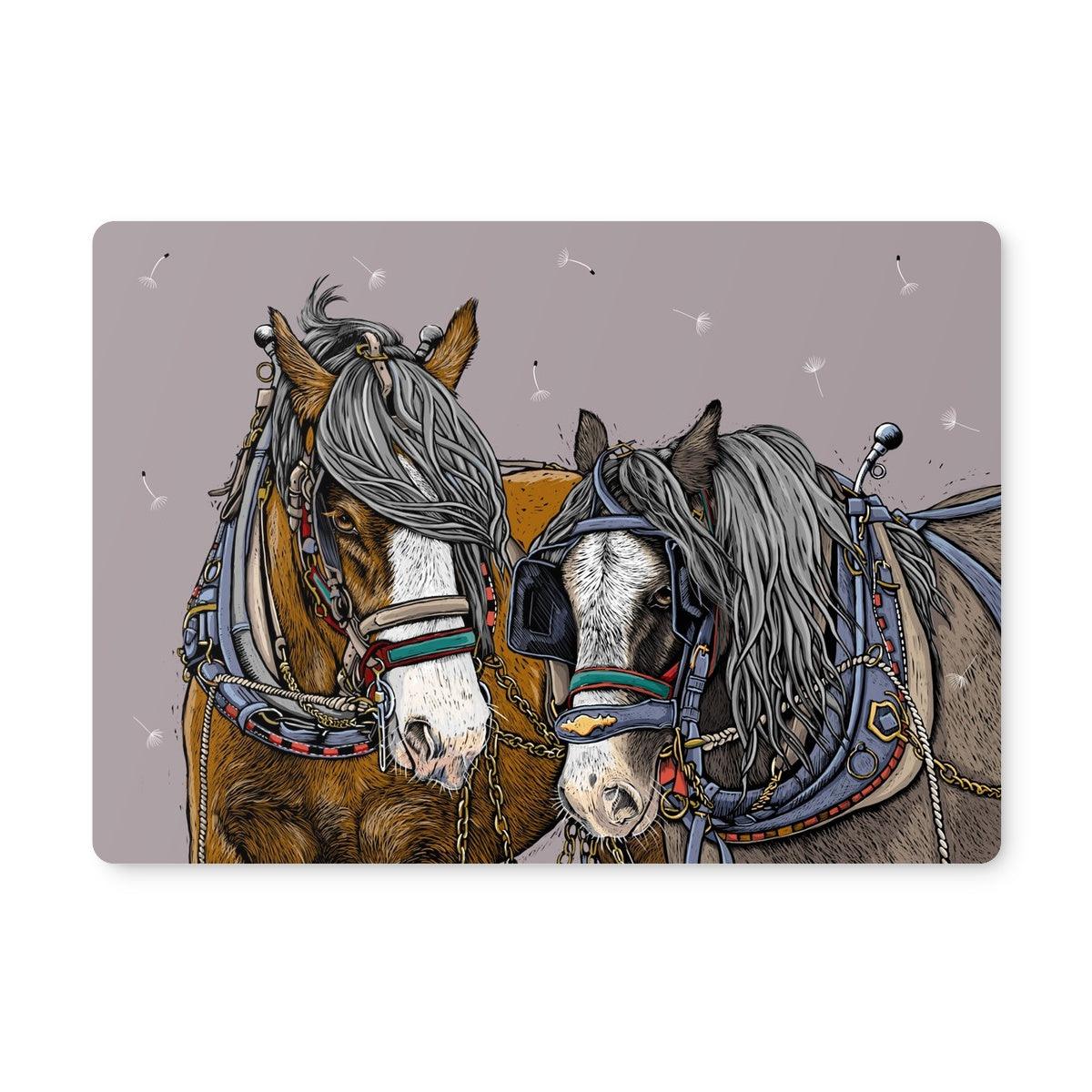 Horse Whisper Placemat (Shires) in Clay by Fox and Boo