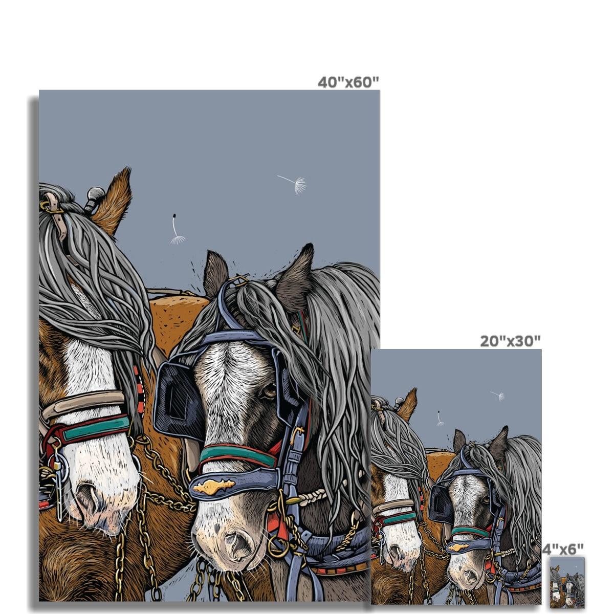Horse Whisper - Dusk Fine Art Print - Fox &amp; Boo