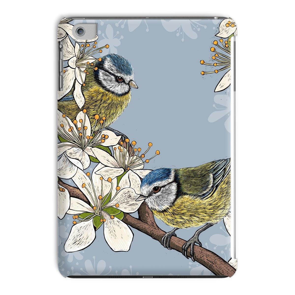 Hedgerow Blue Tits tablet case, designed by Fox and Boo