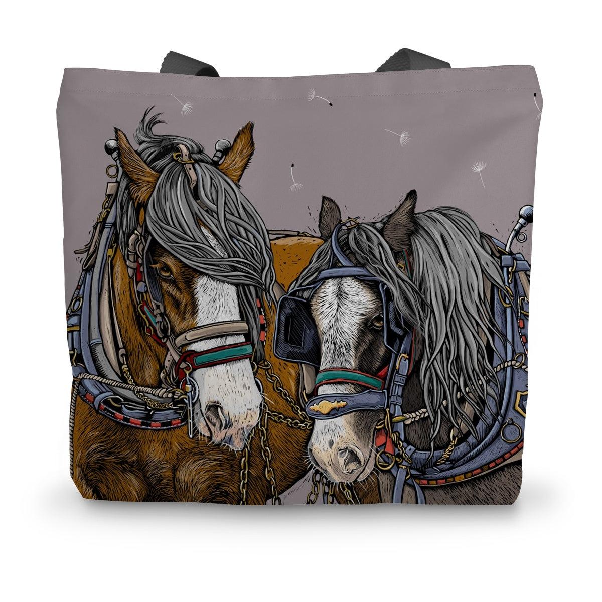 Horse Whisper Canvas Tote Bag - Clay - Fox &amp; Boo
