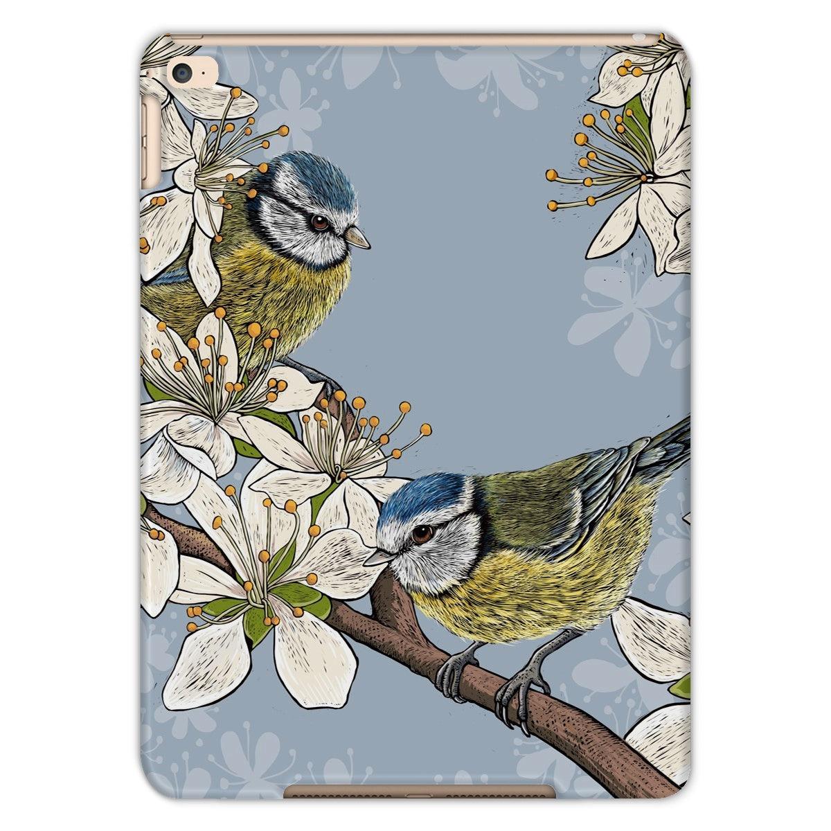 Hedgerow Blue Tits tablet case, designed by Fox and Boo