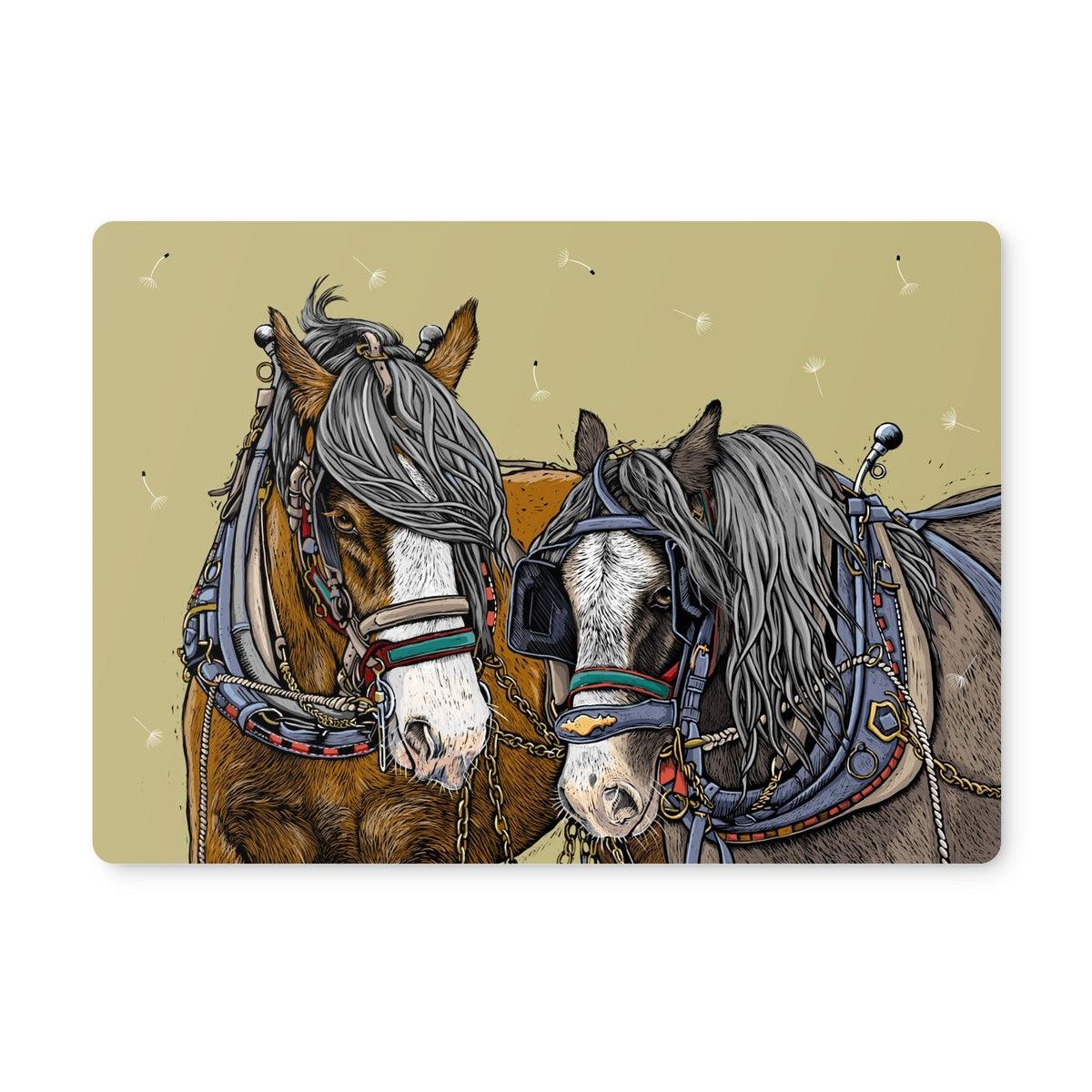 Horse Whisper - Olive Placemat - Fox &amp; Boo