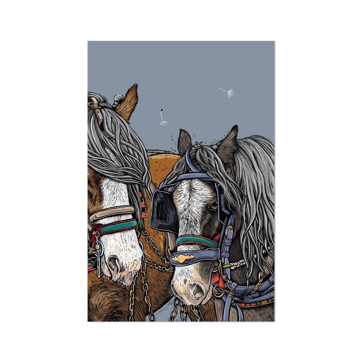 Horse Whisper - Dusk Fine Art Print - Fox &amp; Boo