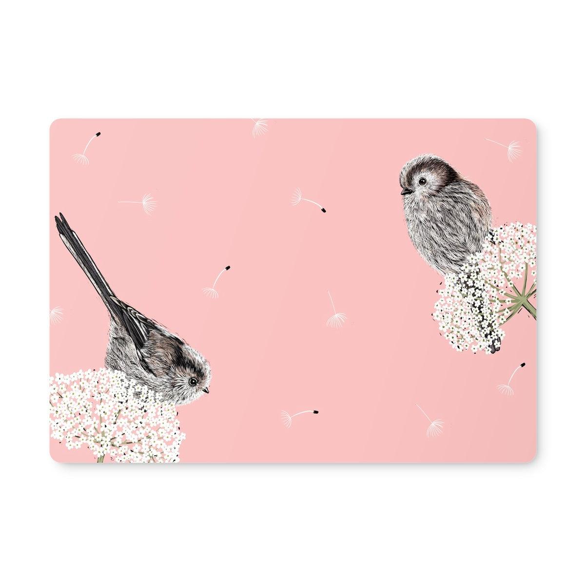 Long Tailed Tits Placemats - Salmon by Fox and Boo