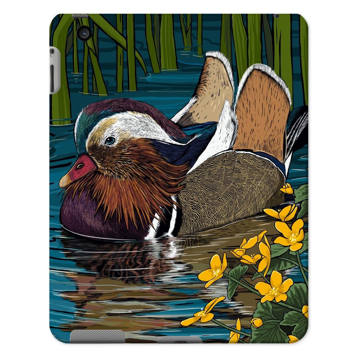 Mandarin and Marigolds design on a tough, shatterproof tablet case by Fox and Boo
