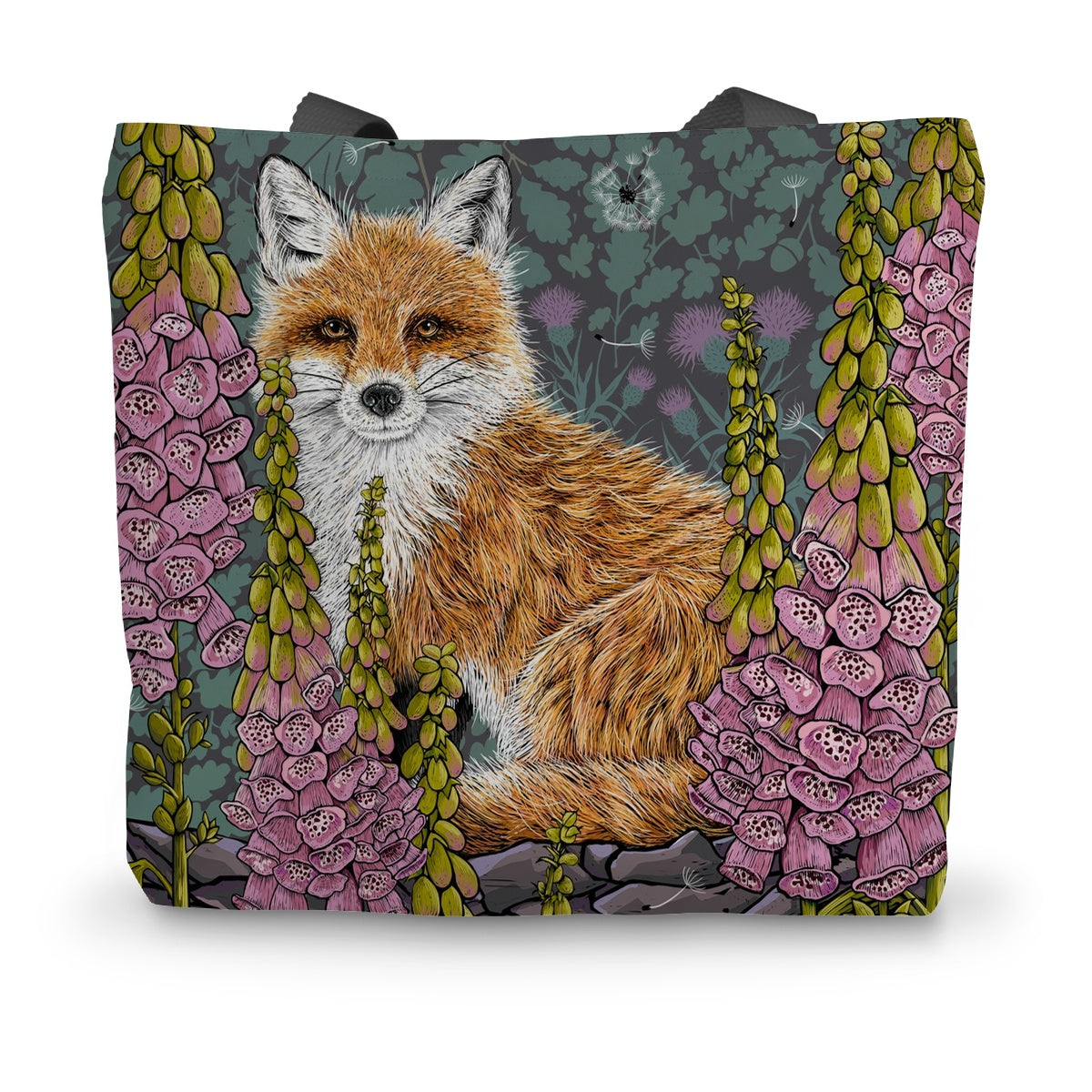Fox Love Canvas Tote Bag