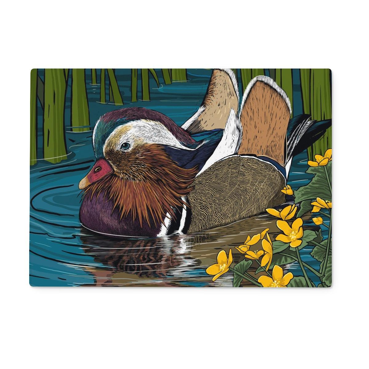 Mandarin &amp; Marigolds Glass Worktop Saver - Fox &amp; Boo
