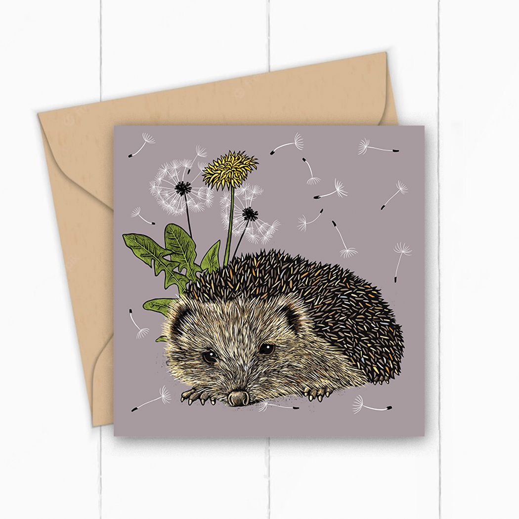 Hedgehog Greeting Card by Fox & Boo