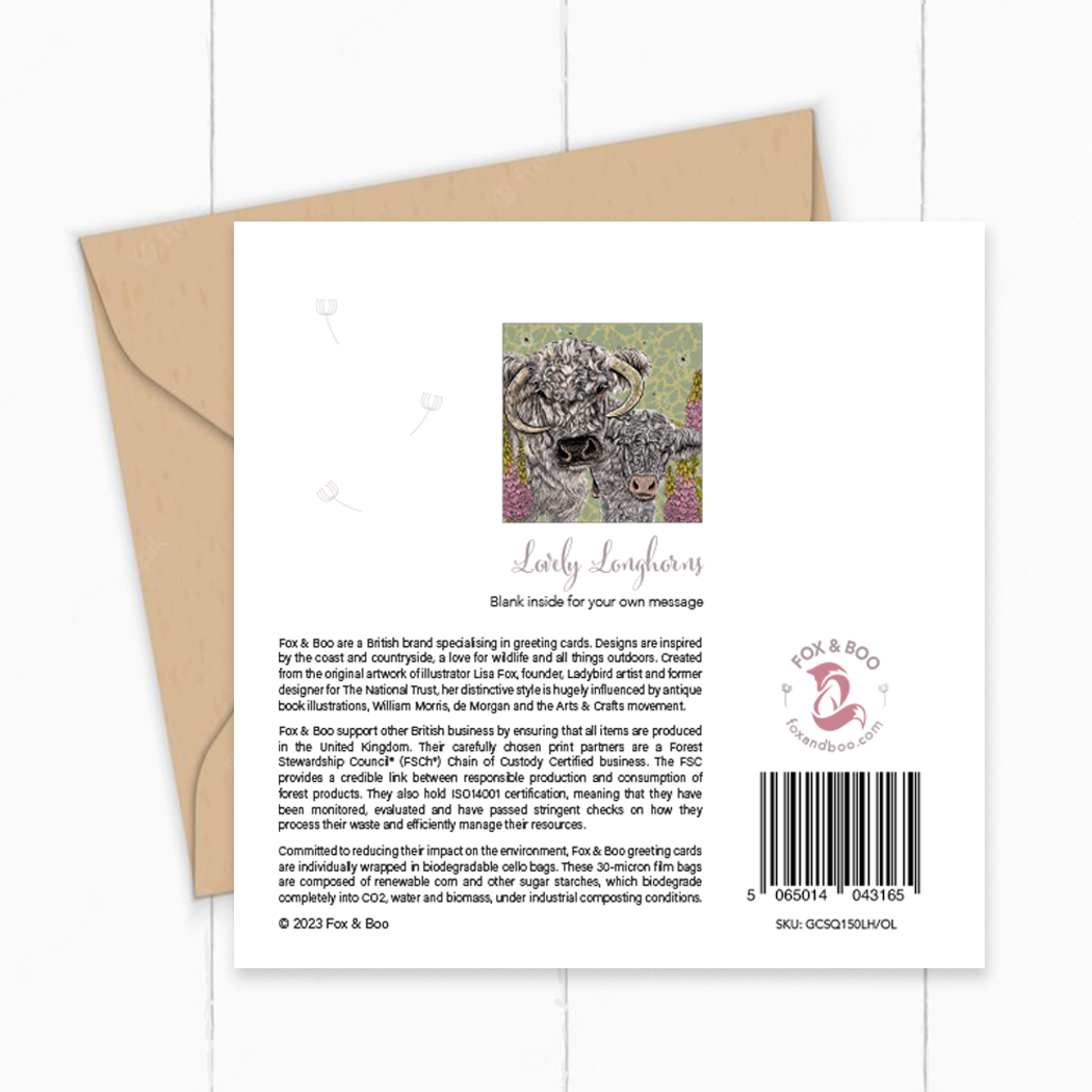 Lovely Longhorns Card