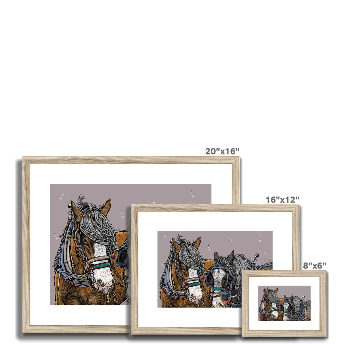 Horse Whisper - Clay Framed &amp; Mounted Print