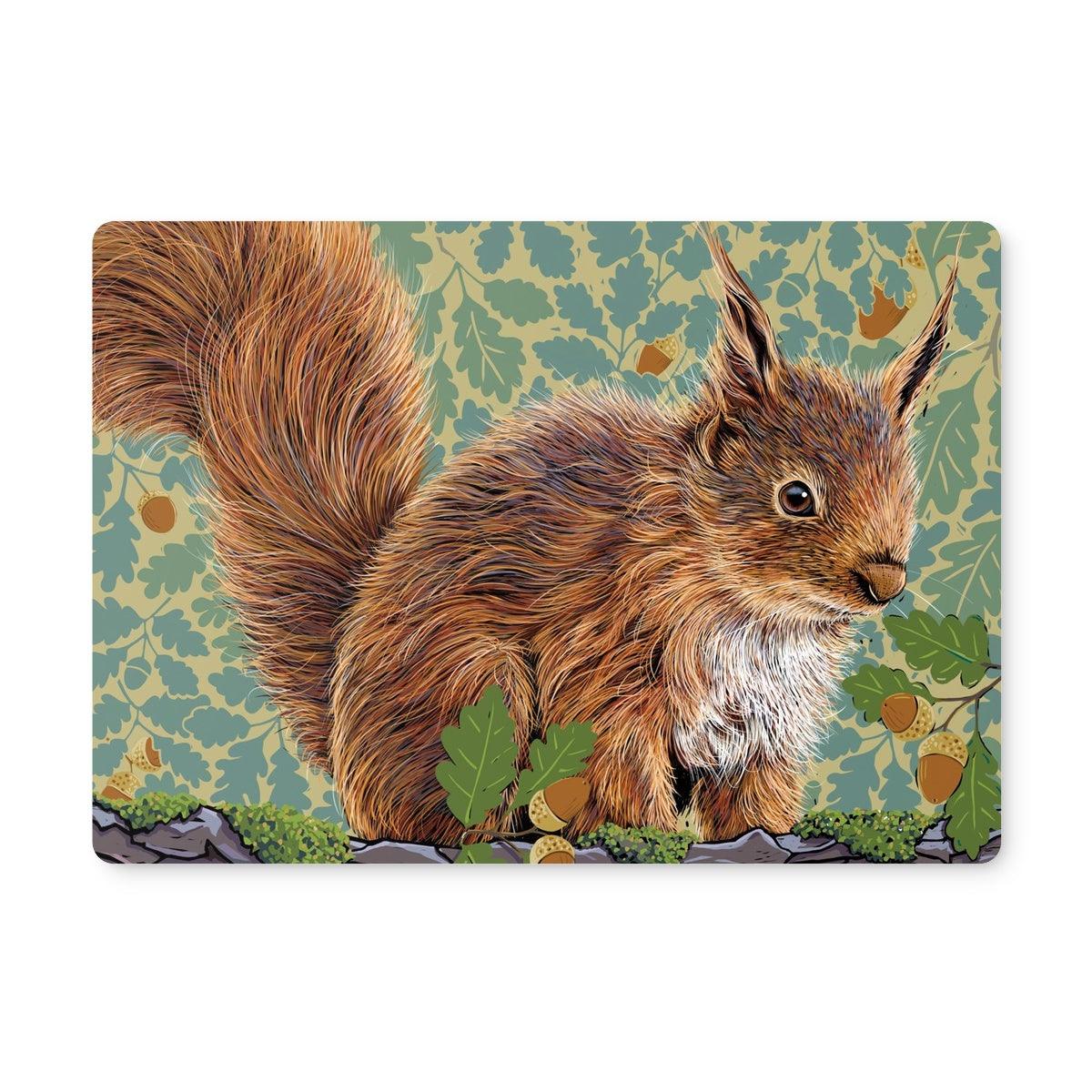 Squirrel Placemat - Olive by Fox and Boo