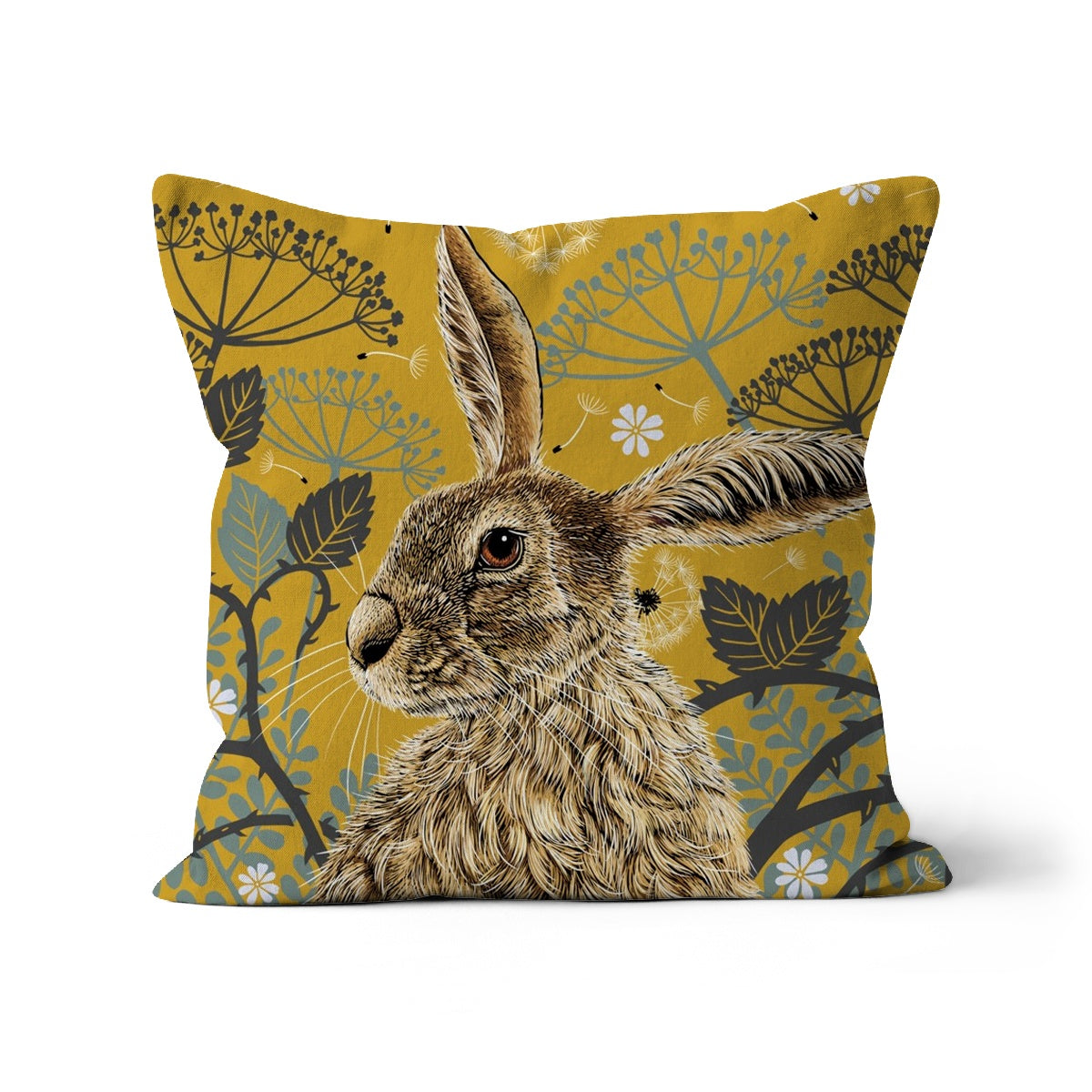 Mustard Hare Cushion