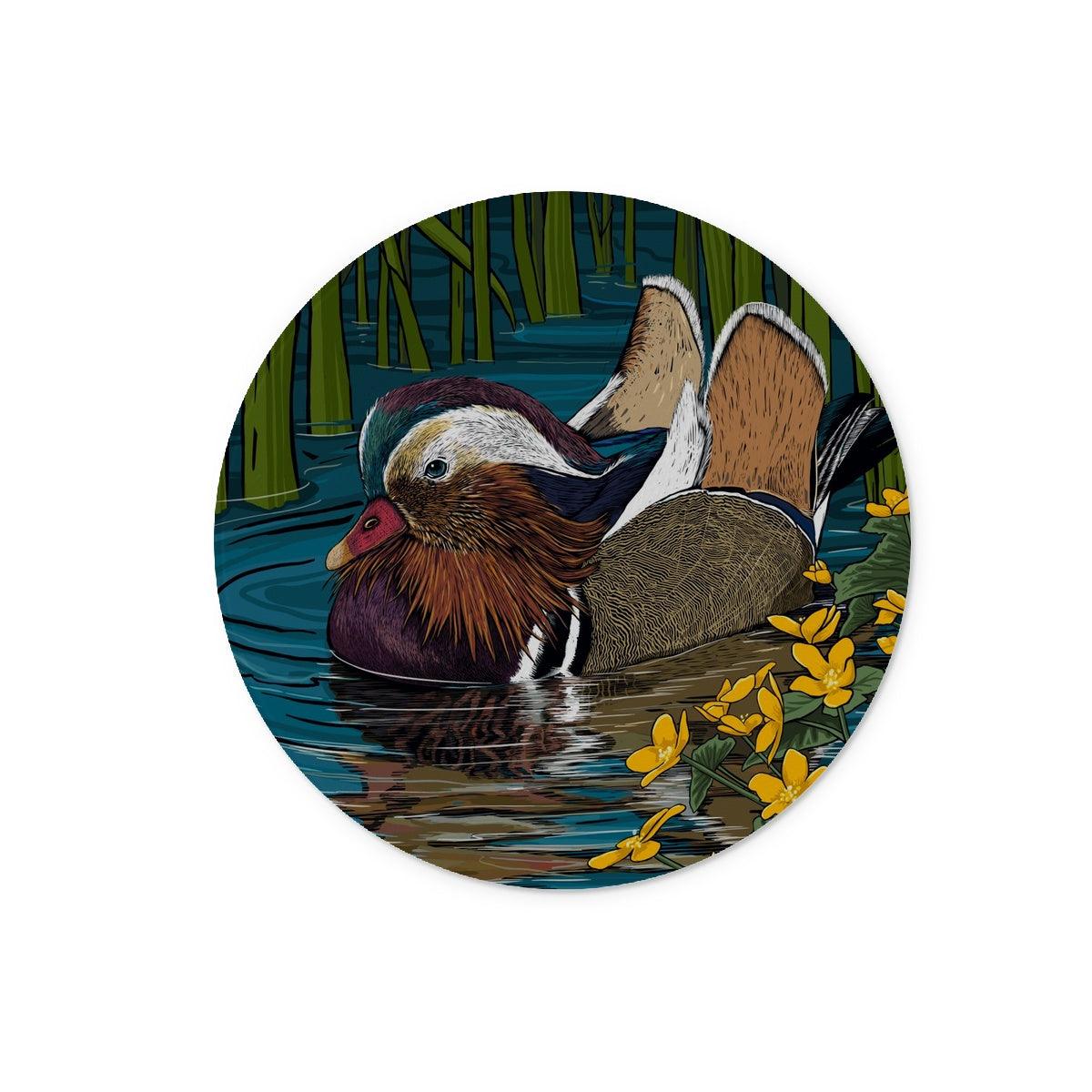 Mandarin &amp; Marigolds Glass Worktop Saver - Fox &amp; Boo